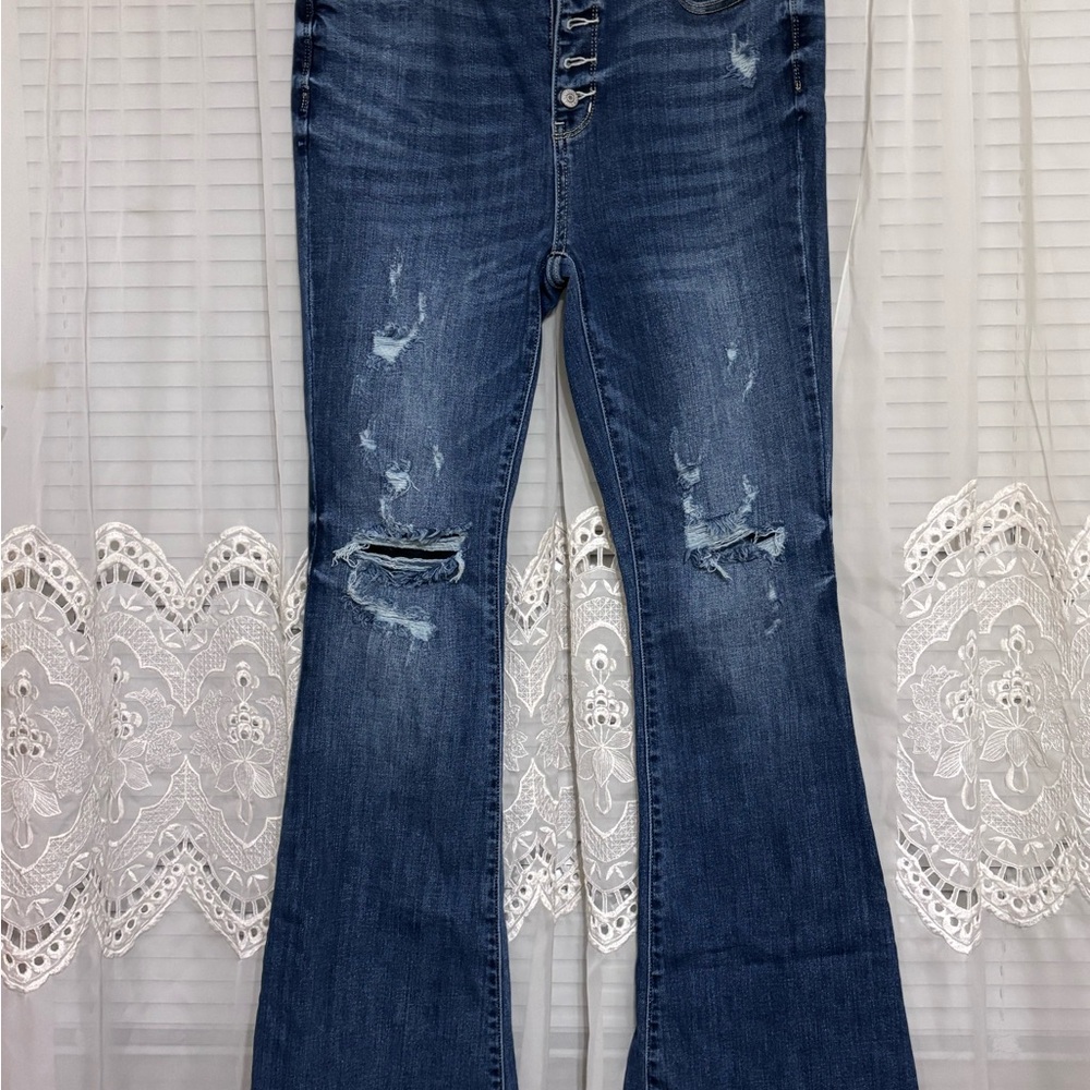 Judy Blue Dark Blue Flare Jeans